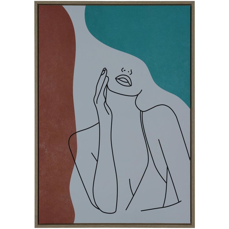 Cuadro Decorativo Paula Turquesa 70 x 50-0