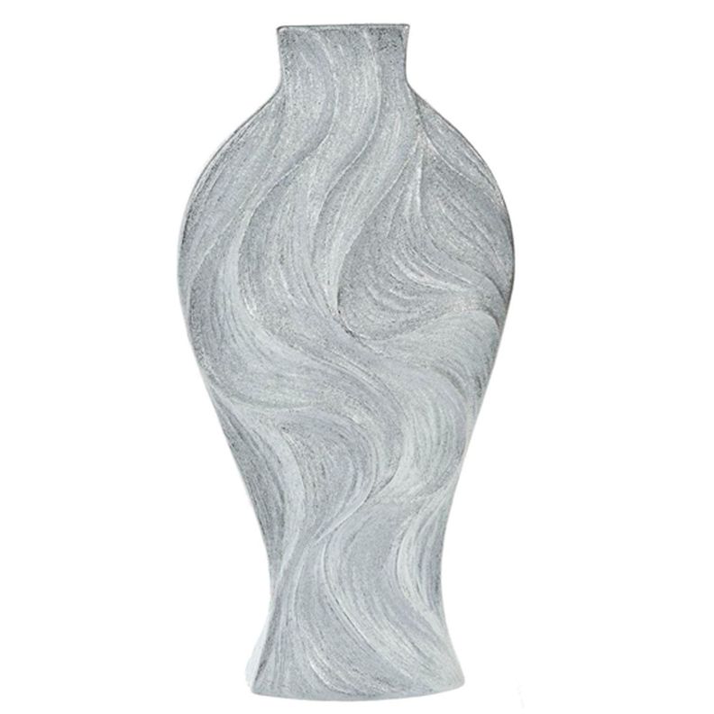 Jarron Decorativo Luxemburgo Silver Grande Plata