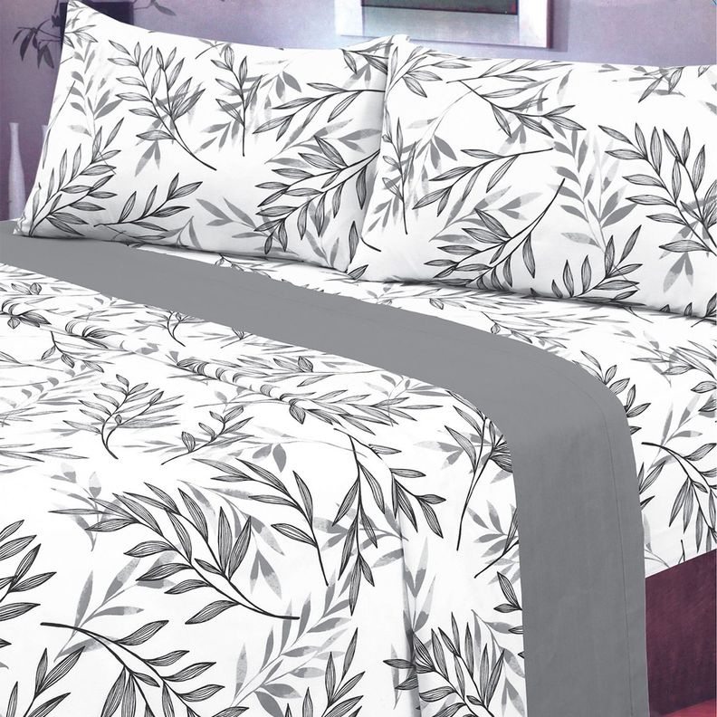 Juego de Sabanas T144 2 Plazas Ambrosia Grey-3