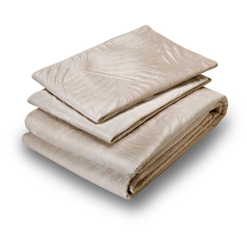 Quilt Liso Velvet Ibiza Crudo 1,5 Pzas-1