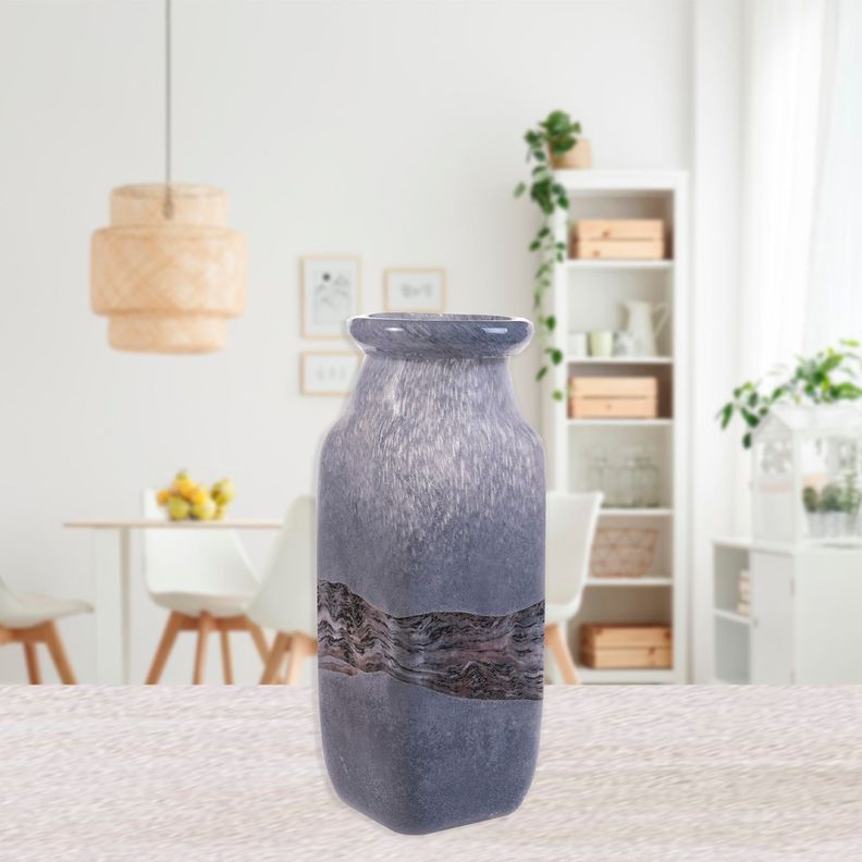 Jarrón Decorativo Saturno Grey Alto-3