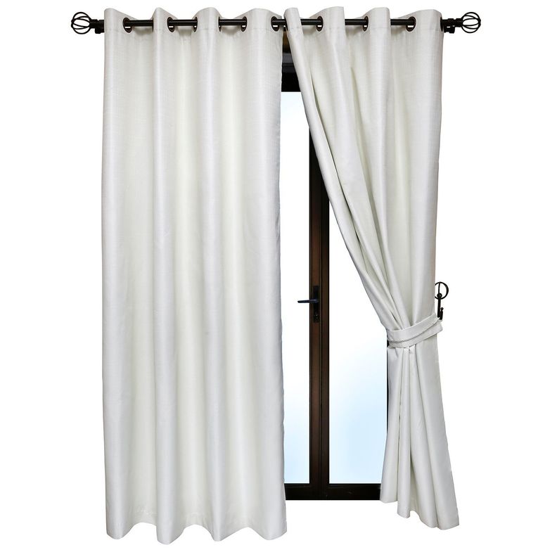 Set Cortina Blackout 6 Piezas Con Argolla Crudo-0