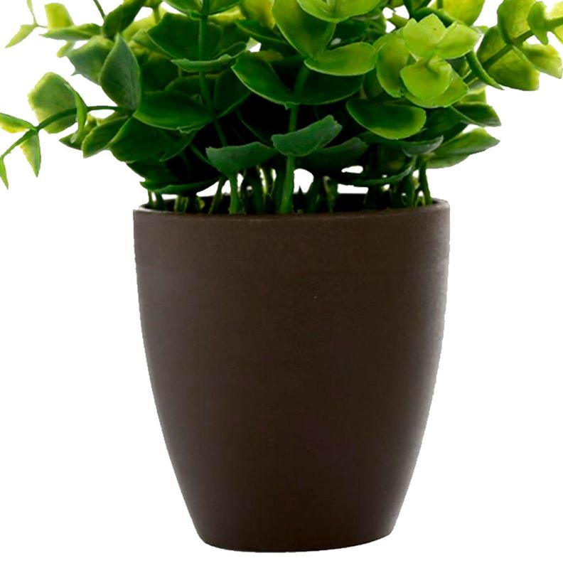 Set de Plantas Decorativa Artificial Maceta Cafe-1