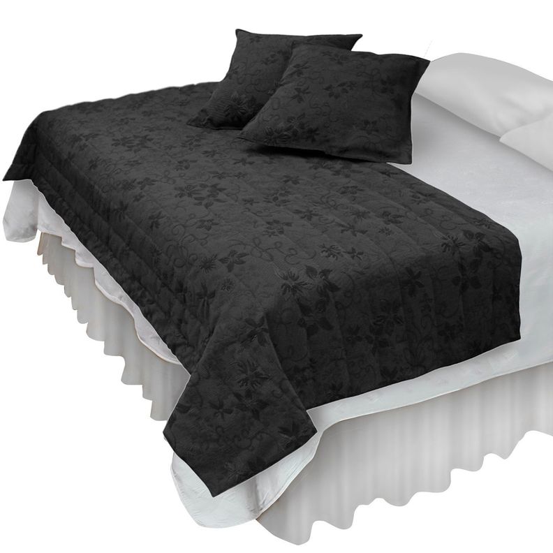 Piecera Con Fundas Victoriana Black Reversible Negro Mate