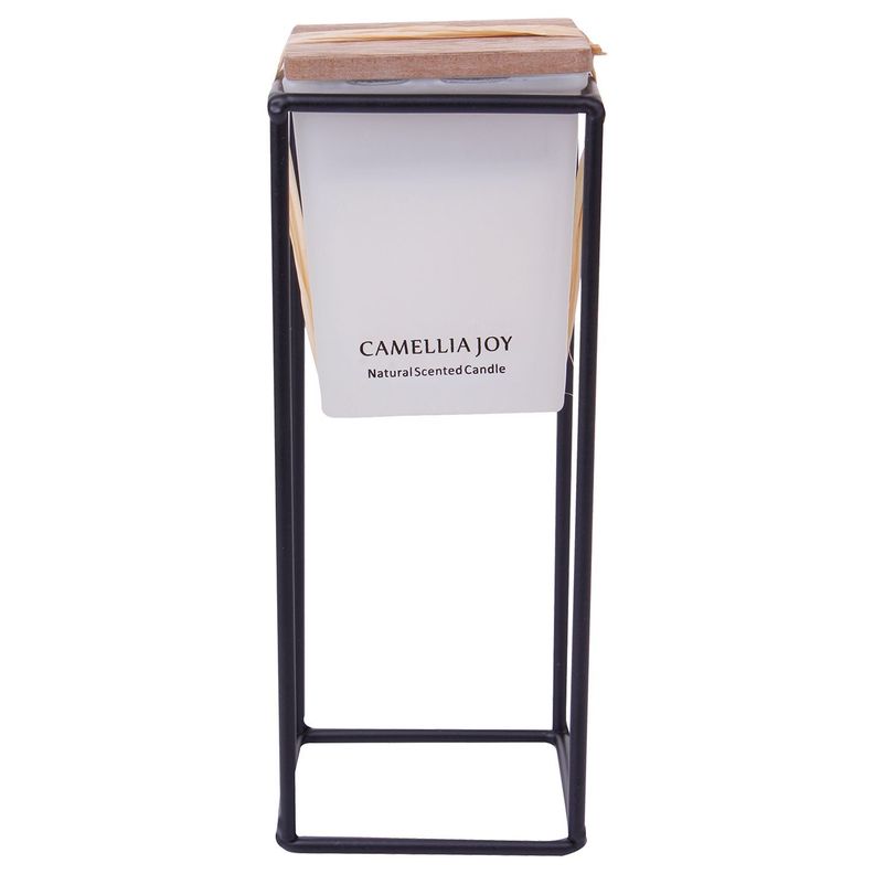 Vela Decorativa Con Aroma Base Square Mediana Blanco