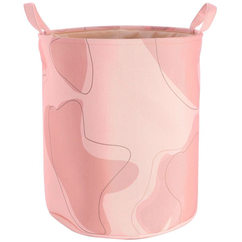 Cesta Decorativa Para Ropa Pink -0