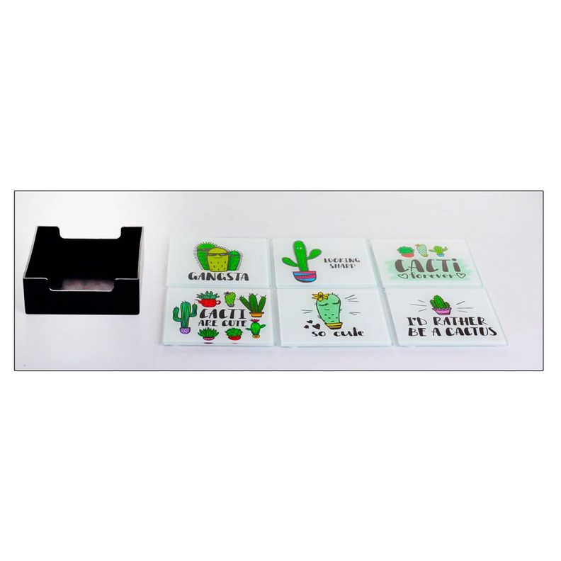Set de Posavasos Cactus Cool 7 Piezas-2