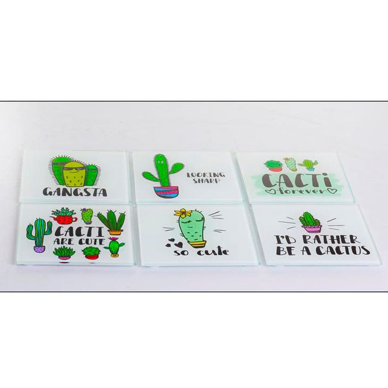 Set de Posavasos Cactus Cool 7 Piezas-1