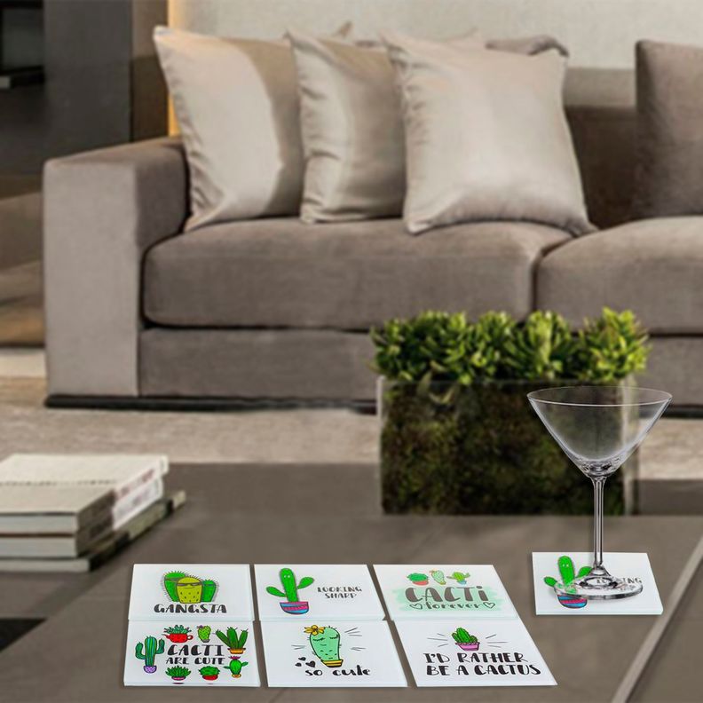 Set de Posavasos Cactus Cool 7 Piezas-3
