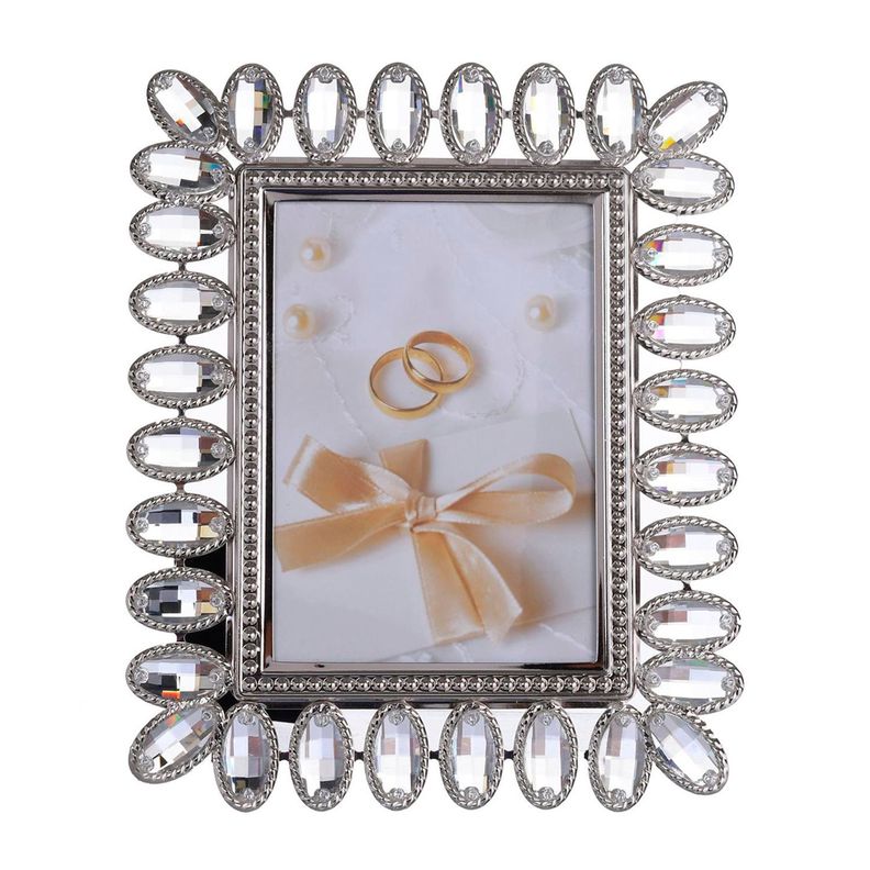 Porta Retrato Decorativo Verdún Silver Rectangular-0