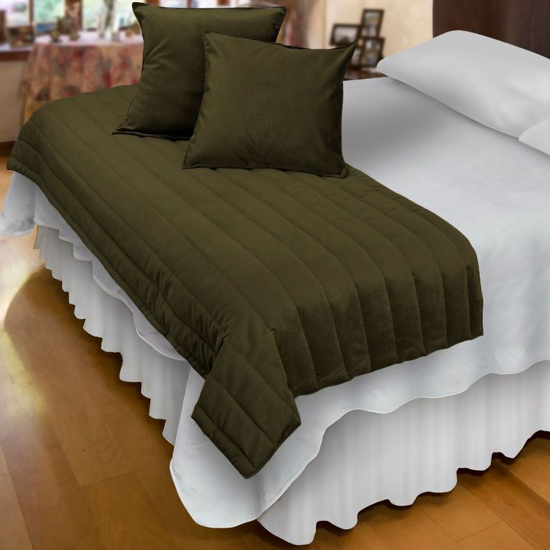 Piecera Con Fundas Velvet Brown Reversible-3
