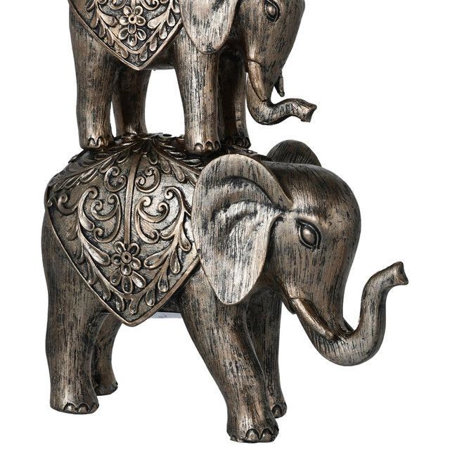 Figura Decorativa Elefantes Family Namibia Ambar-1