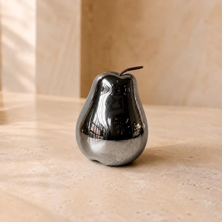 Figura Decorativa Pera Boston Silver Plata