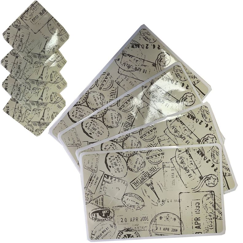 Set 4 Individuales Mas 4 Posavasos Postal 8 Piezas Marfil