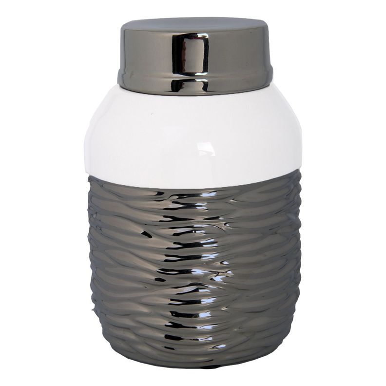 Anfora Decorativa Marsella Silver Mediana-0