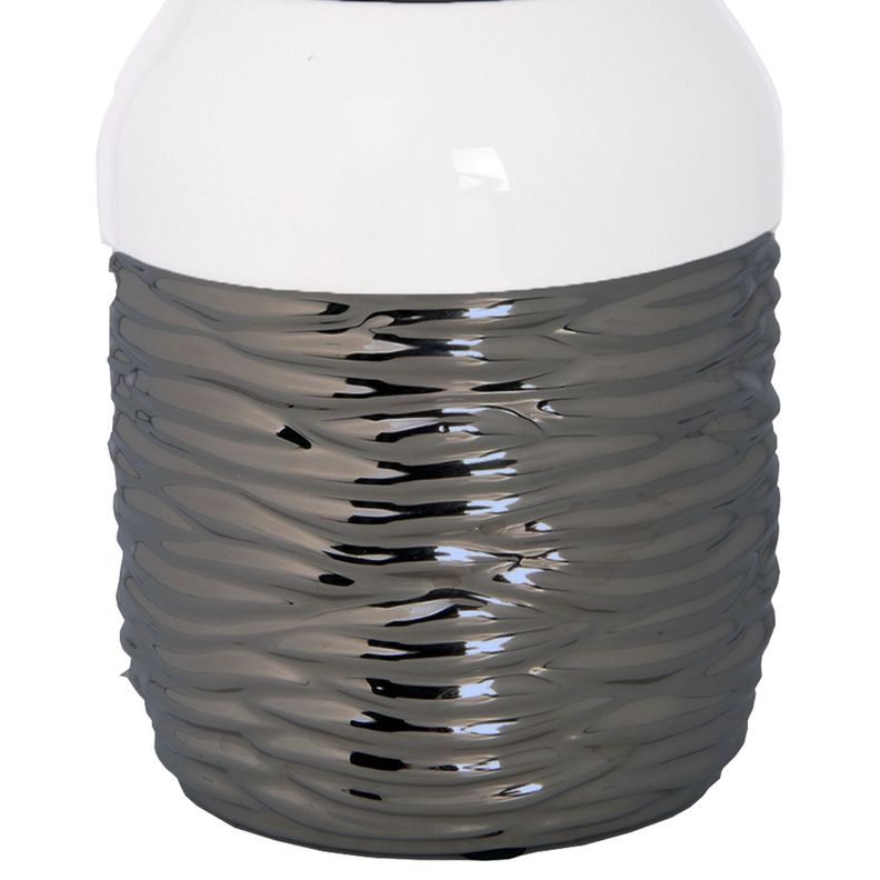 Anfora Decorativa Marsella Silver Mediana-1