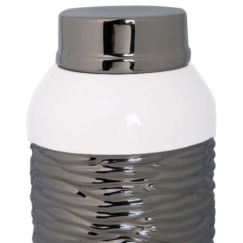 Anfora Decorativa Marsella Silver Mediana-2
