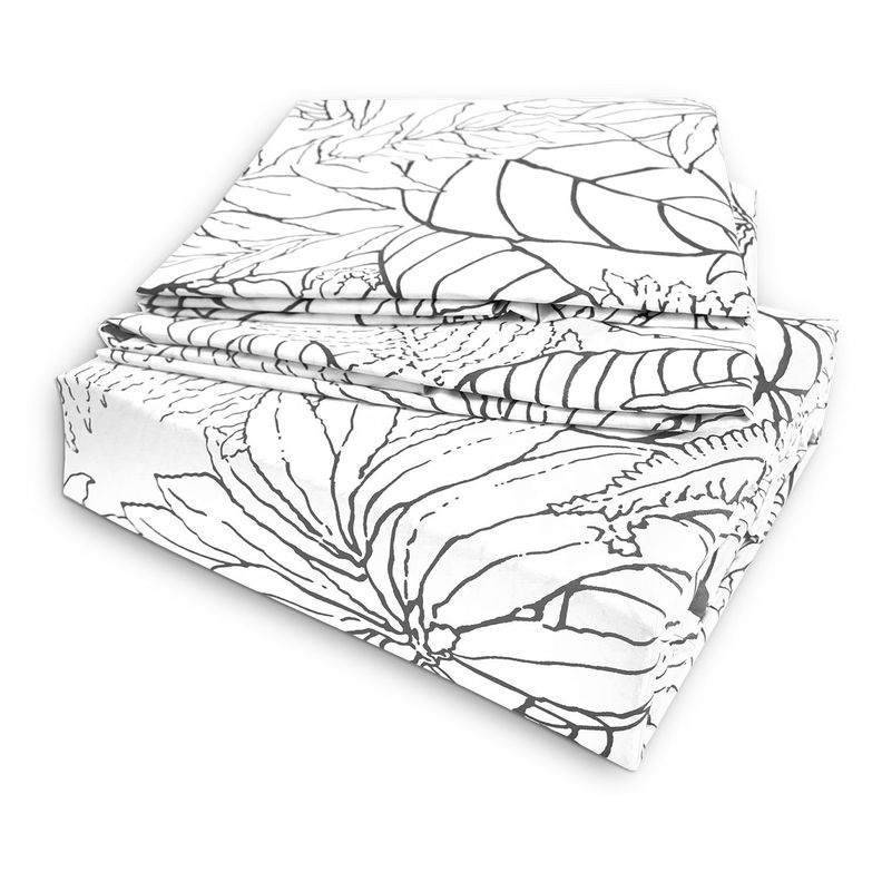 Juego de Sabanas T144 King Borneo Grafito-1