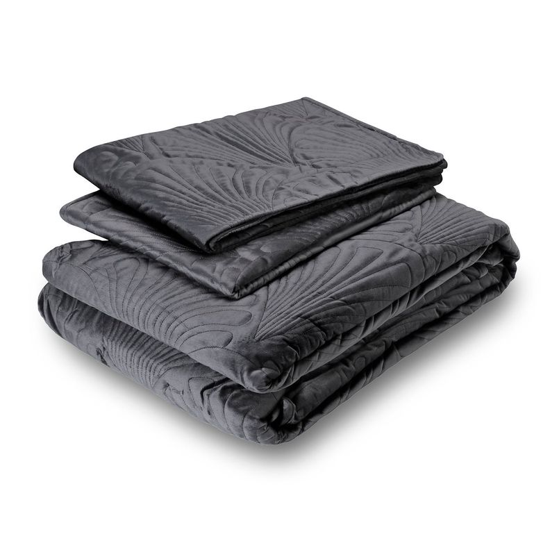 Quilt Liso Velvet Paris Grafito Superking-1