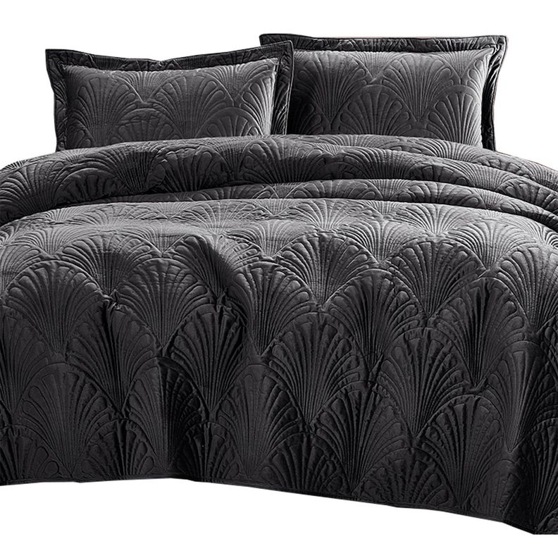 Quilt Liso Velvet Paris Grafito Superking-0
