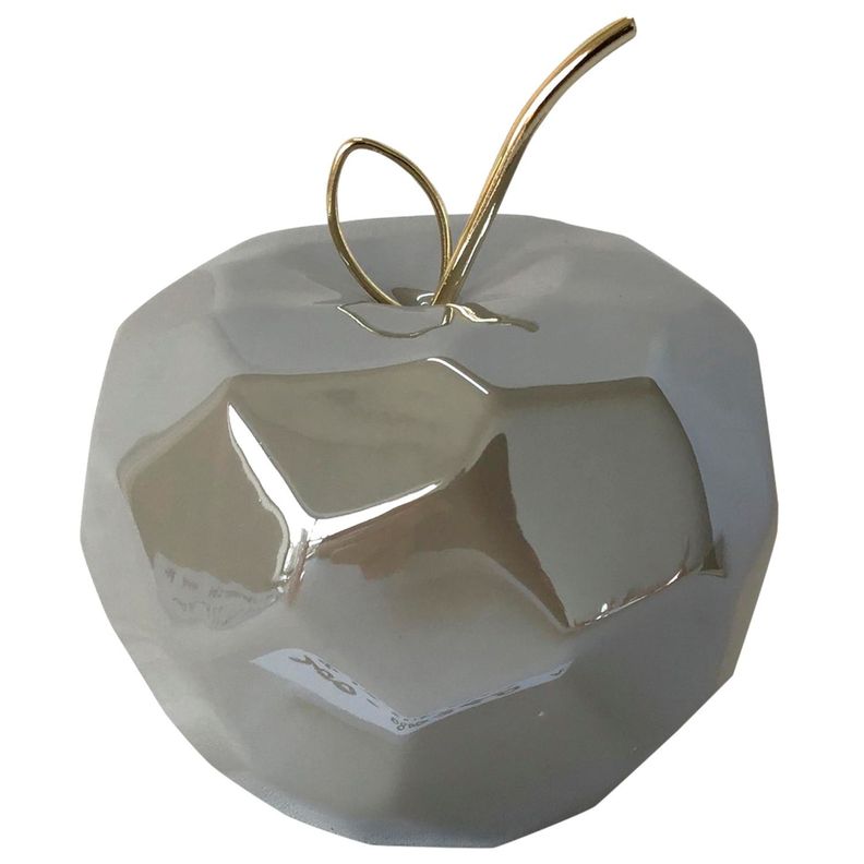 Figura Decorativa Manzana Livorno Ocre Beige Oscuro