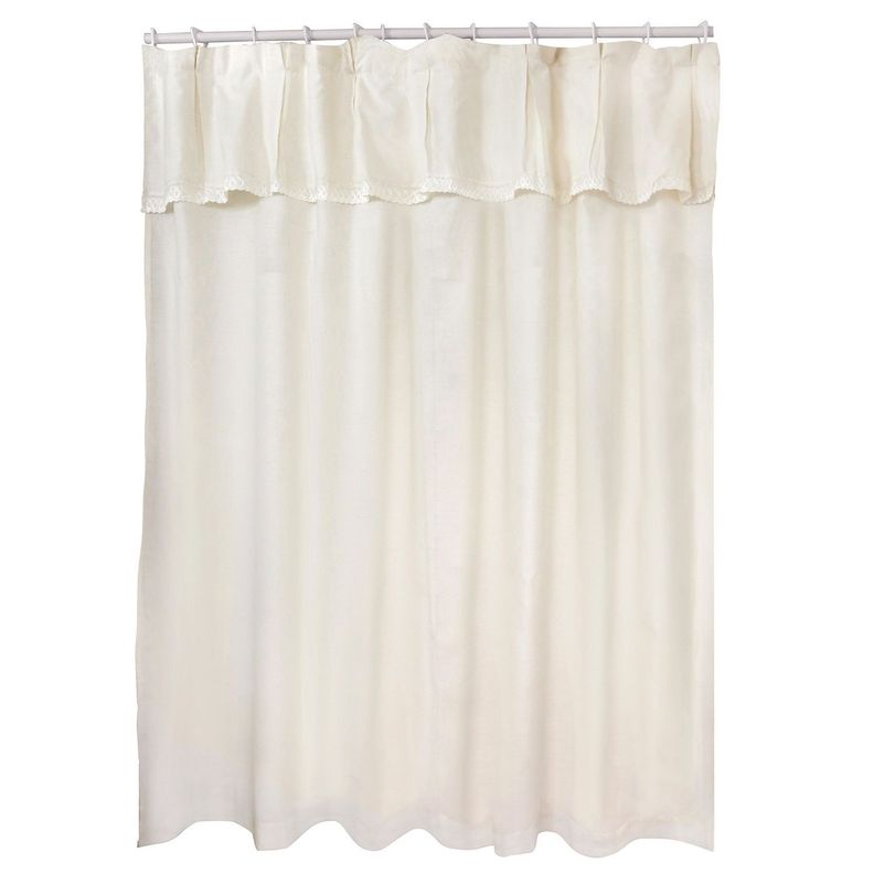 Juego de Cortina para Baño 6 Pzas Broderie Beige-0