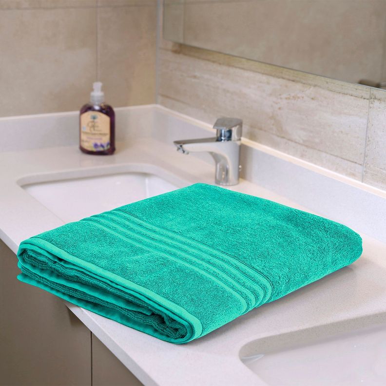 Toallón de Baño Grecco Turquesa-2
