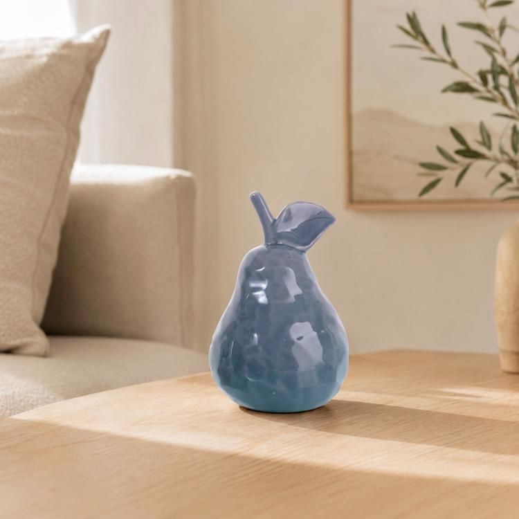 Figura Decorativa Pera Luna Grafito
