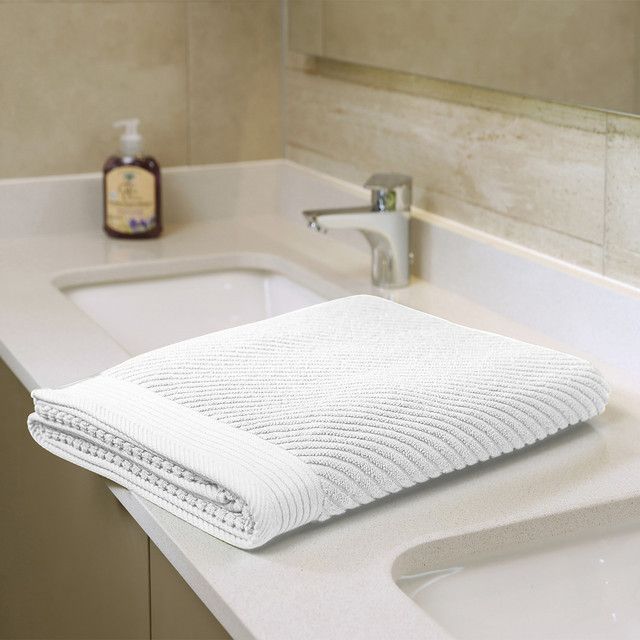 Toallón de Baño Jacquard Blanco-2