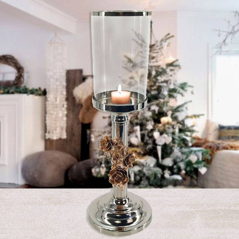 Portavela Decorativo Ginebra Silver-3