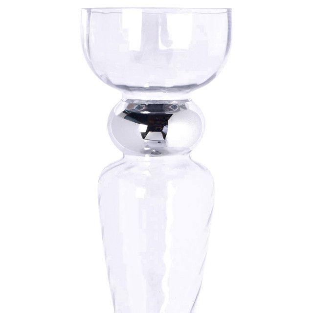 Portavela Decorativo Clemont Silver Plus-1