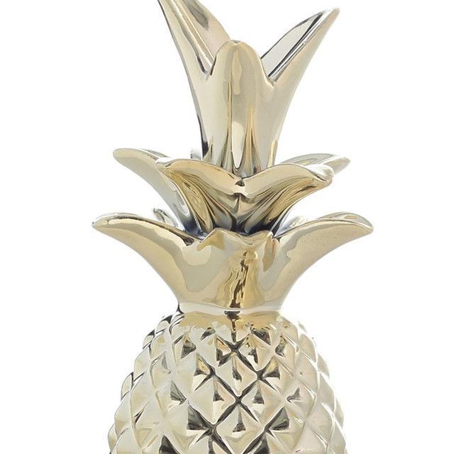 Joyero Decorativo Piña Plato Blanco-1