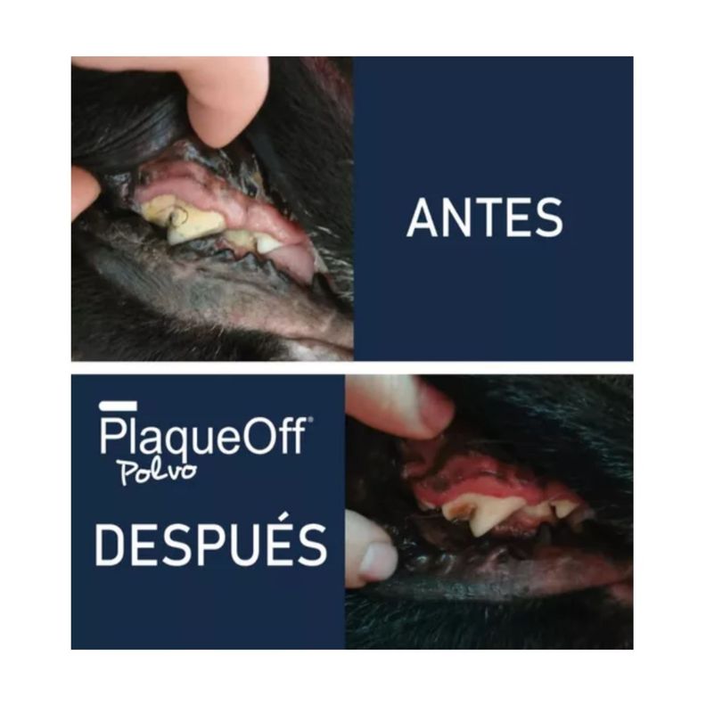 Polvo Cuidado Dental Perros 40 Grs. - Plaque Off-5