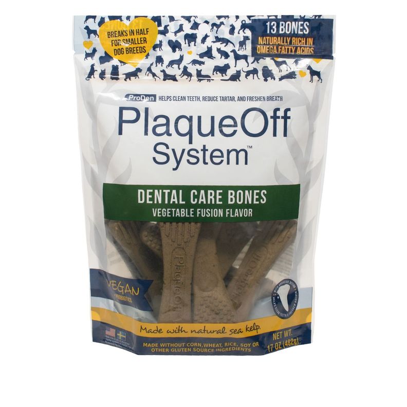 Huesos Cuidado Dental sabor Vegetales 482 Grs. (13 Un.) - Plaque Off-0