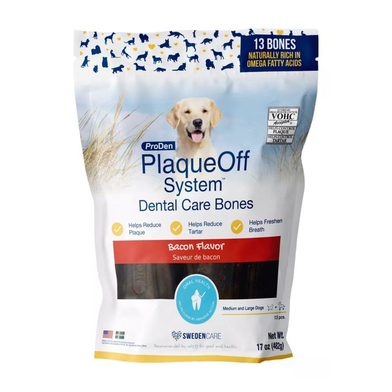 Huesos Cuidado Dental sabor Bacon 482 Grs. (13 Un.) - Plaque Off-0