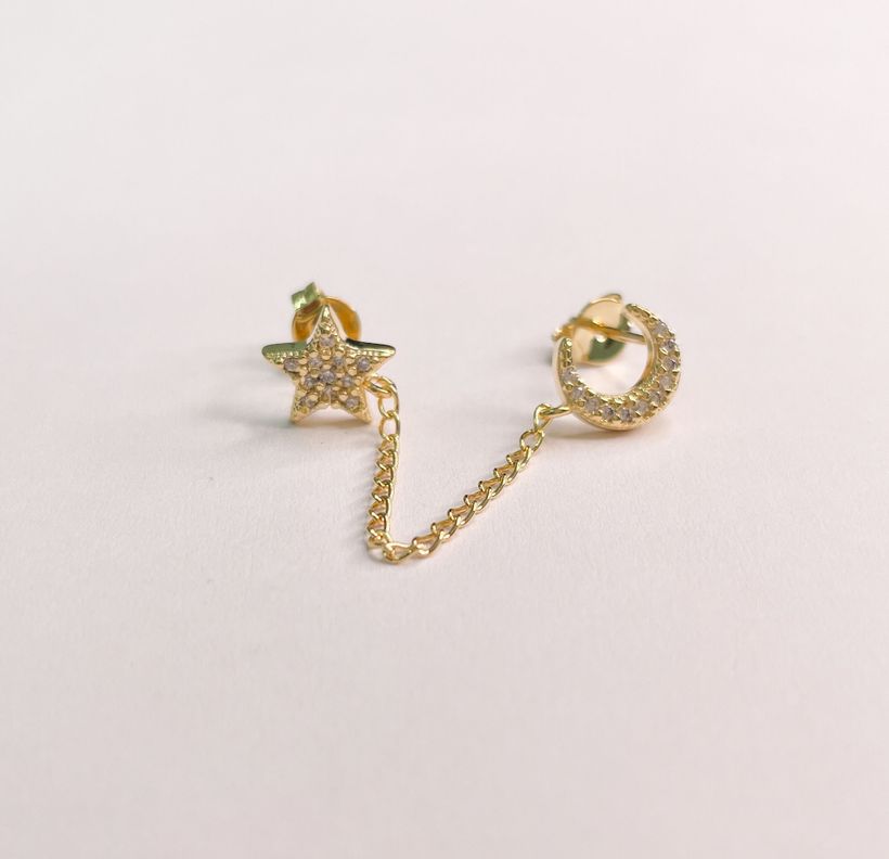 Aros Estrella Luna - PHILIPPA JOYAS-0