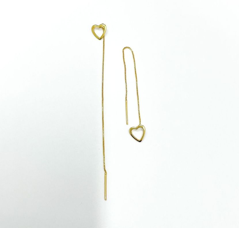 Aros Cadena Corazón PHILIPPA JOYAS-0