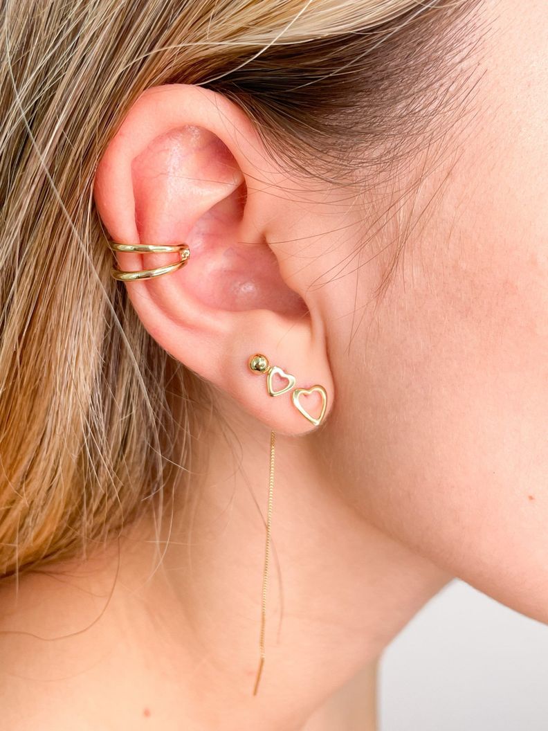 Aros Cadena Corazón PHILIPPA JOYAS-1