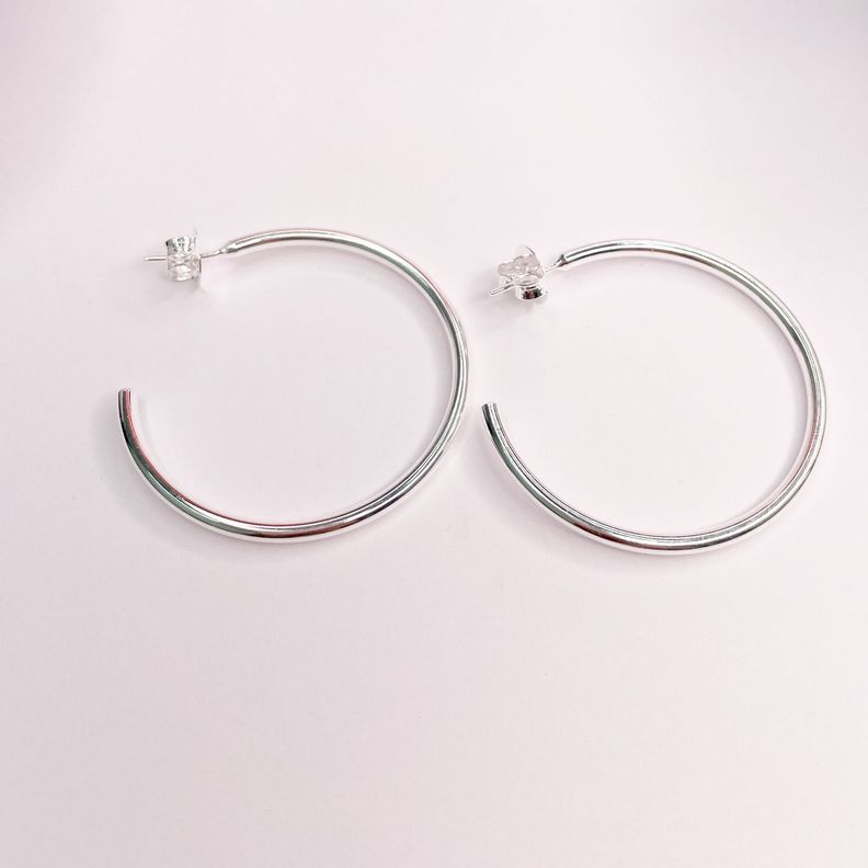 Argolla Simple María 40 mm - PHILIPPA JOYAS-0
