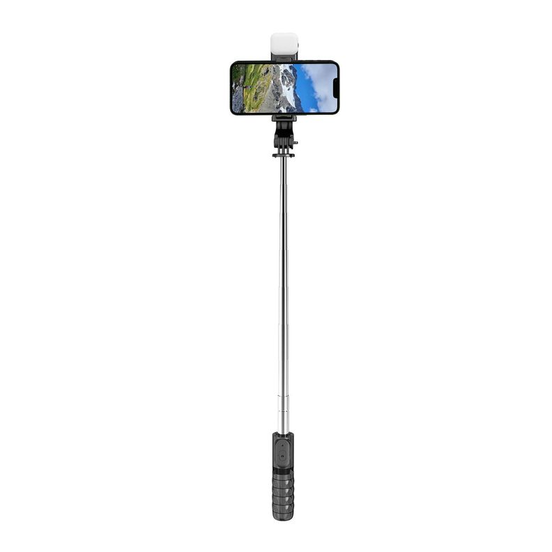 Bastón Selfie Trípode con luz LED y control remoto Bluetooth Q11s-6