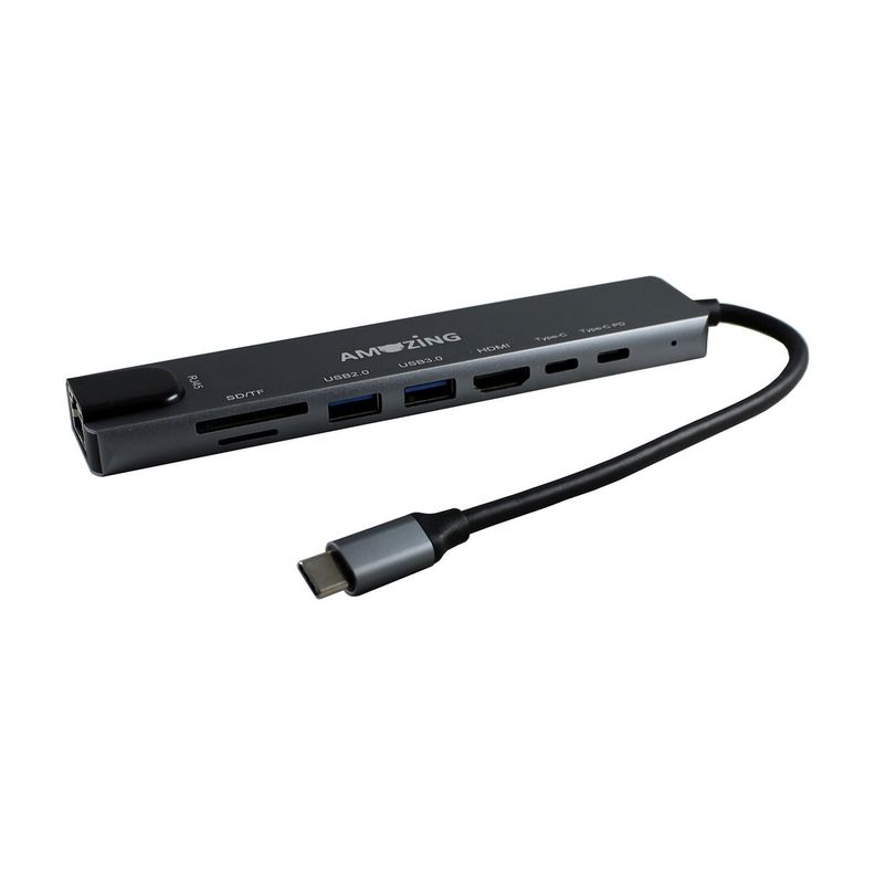 Adaptador Múltiple Tipo C/ HDMI 8 en 1-1