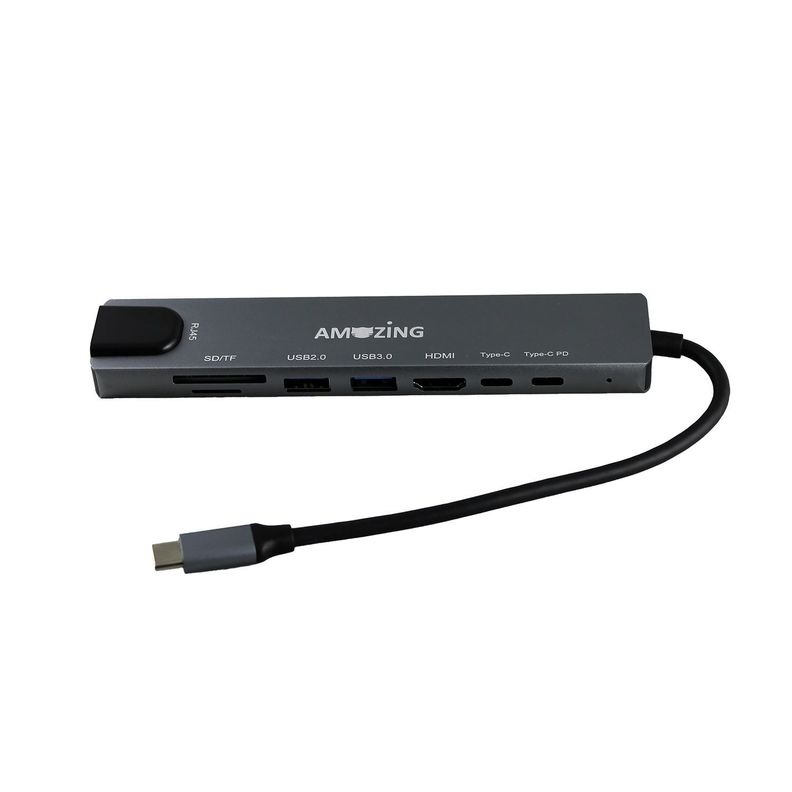 Adaptador Múltiple Tipo C/ HDMI 8 en 1-4
