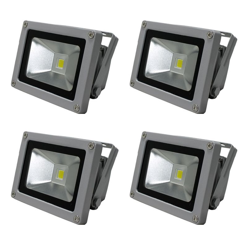 Focos Exterior de 10w. X 4 unidades. Luz Fría-0