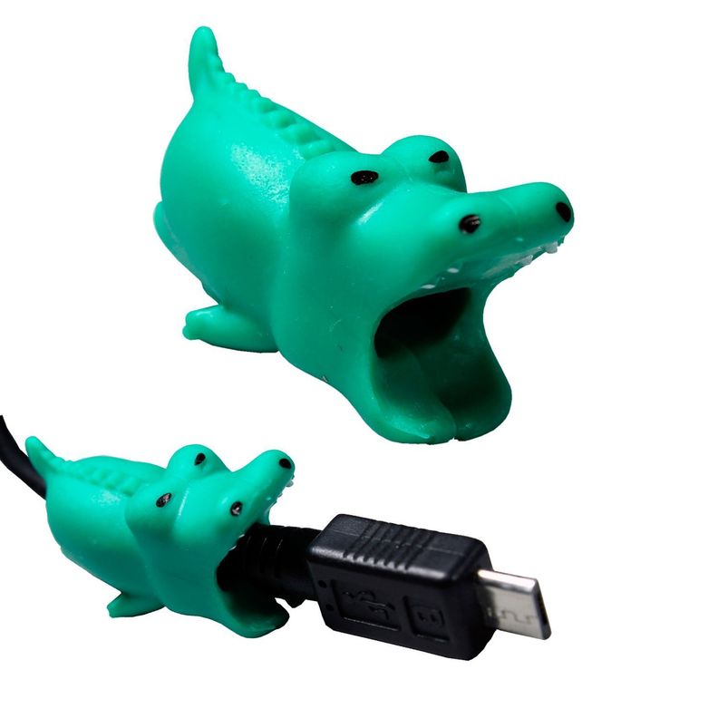 Protector de cable animalito/ Cocodrilo-1