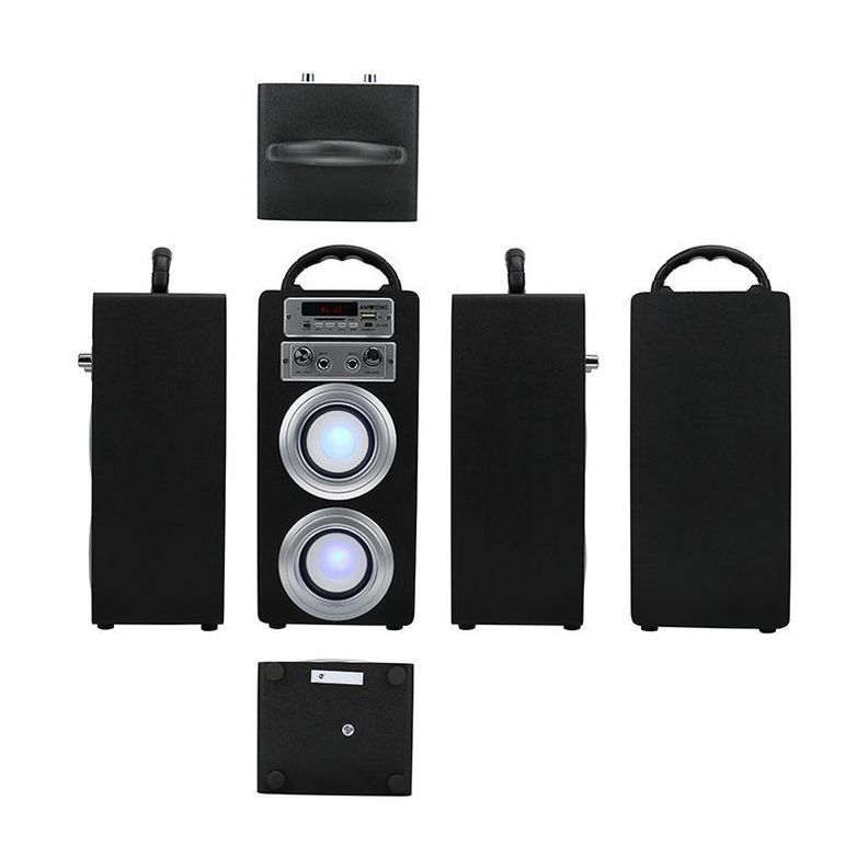 Parlante bluetooth karaoke HIP-HOP. Negro-4
