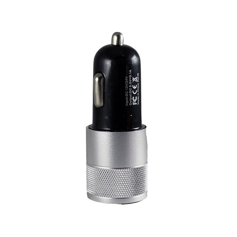 Cargador portátil para vehículos Silver. Tipo C / USB 3.1-1
