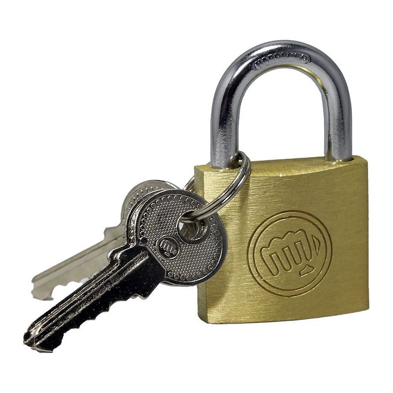 Candado de 20mm. Cuerpo de Bronce Macizo.-1