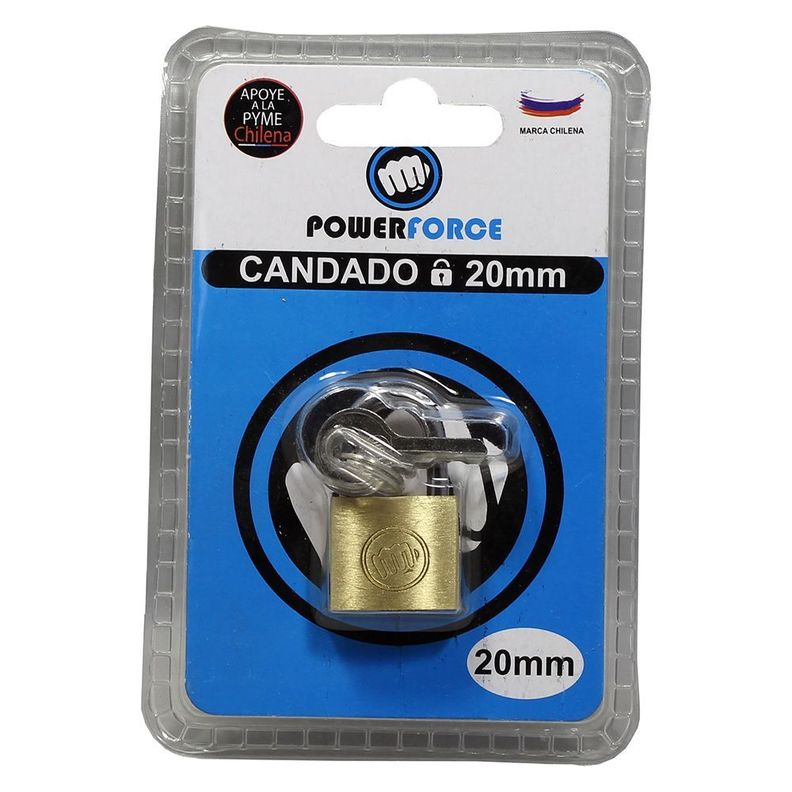 Candado de 20mm. Cuerpo de Bronce Macizo.-0