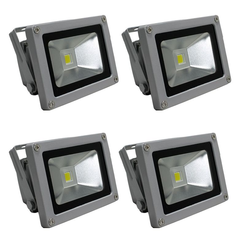 Focos Exterior de 20w. X 4 unidades. Luz Fría-0
