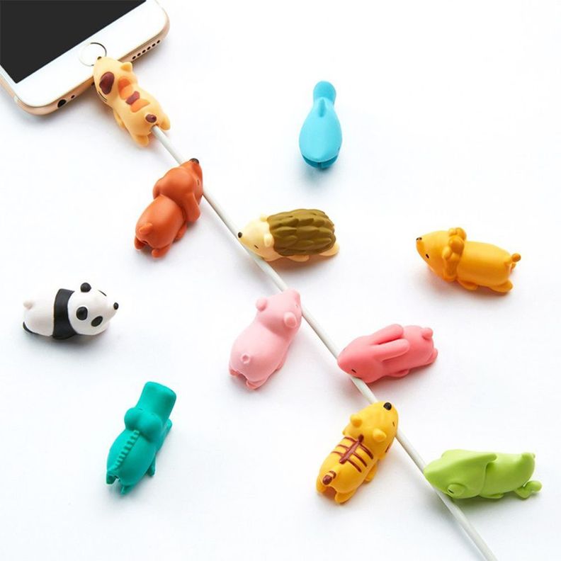 Protector de cable Smartphone IPhone; Android; Tipo C con diseño de animales-1